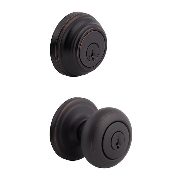 Clear Pack Combo Juno Entry W/ Single Cylinder Deadbolt SmartKey W/ 6AL Latch and RCS Strike KA4